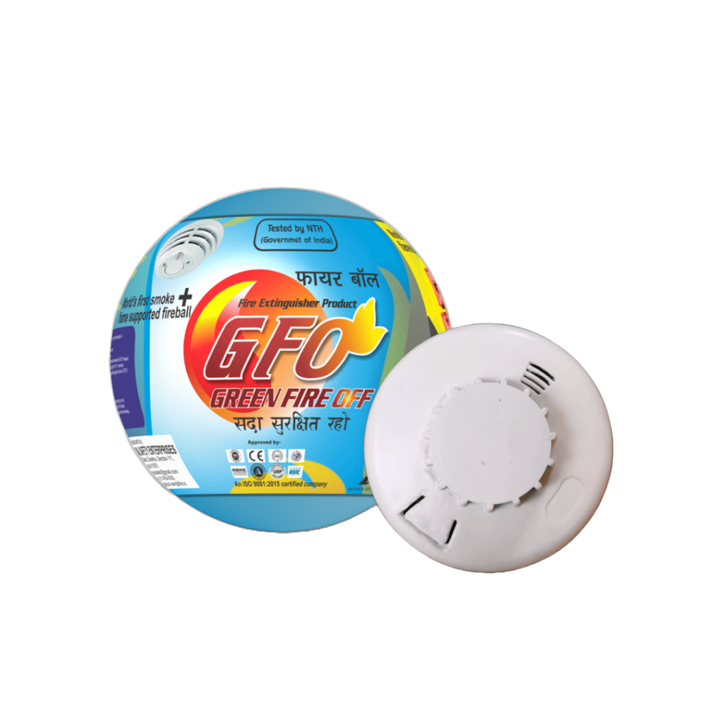 GFO smoke detector with smart fireball