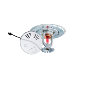 smoke detector and water sprinkler