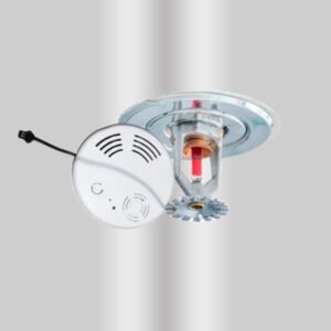 GFO smoke detector with water sprinkler